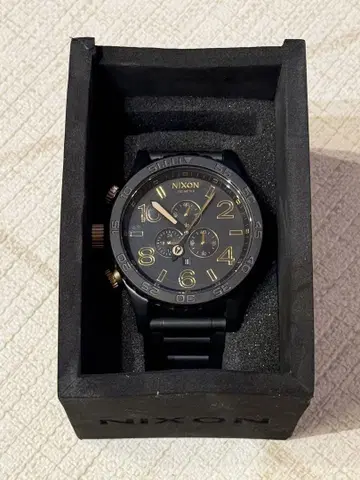 NIXON 크로노그래프 블랙 손목시계 51-30 chrono