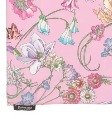 7 DAMA COLLECTION Fattorseta 꽃무늬 스카프 실크