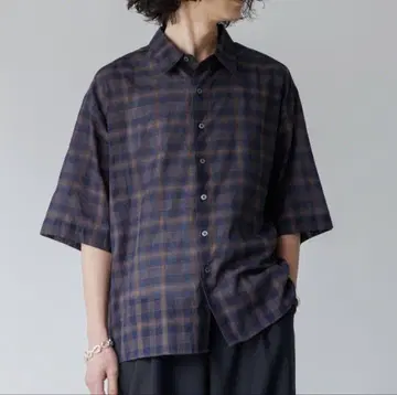 sinss Ombre check HS Shirt / 옴브레 체크 셔츠