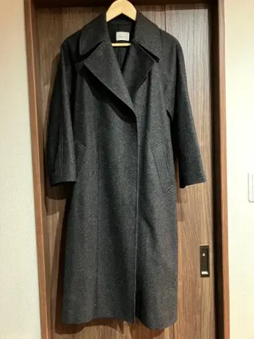 [ 스티븐 알란 ] 차콜 그레이 롱 코트