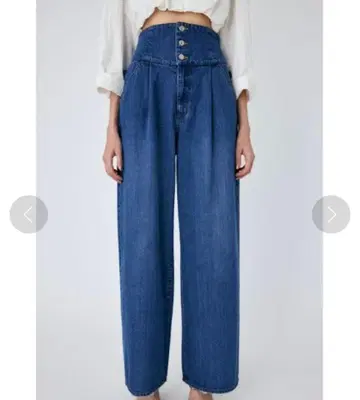 moussy 코르셋 와이드 데님 0사이즈