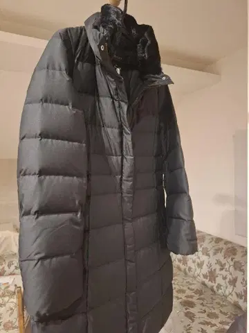 INDIVI 블랙 롱 다운 자켓