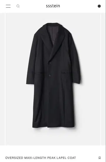 ssstein Maxi Peaked Lapeled Coat