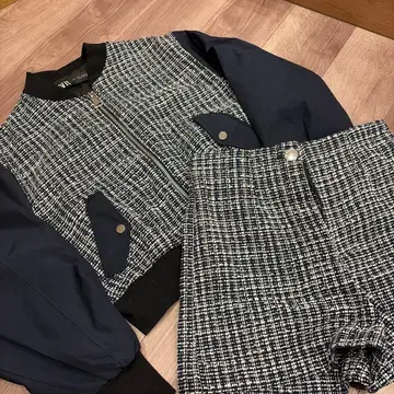 ZARA 봄버 자켓 숏팬츠 셋업