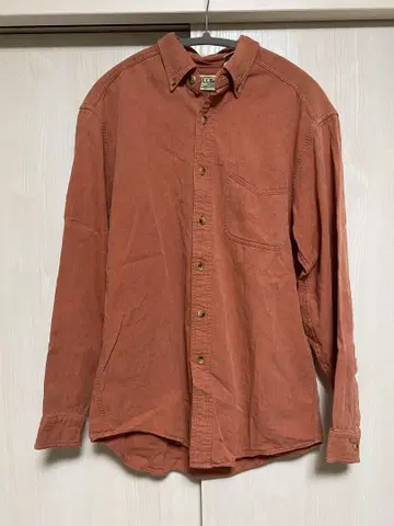 L.L.Bean 주황색 긴팔 셔츠