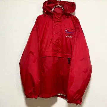 미국 빈티지 의류 아노락 후드티 나일론 자켓 하프 지퍼 Z38