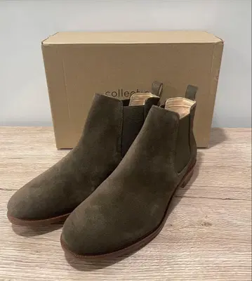 클락스 Clarks 사이드 고어 부츠 올리브