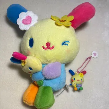 완판 레어 산리오 캐릭터 대상 우사하나 아이러브미 봉제 인형 마스코트