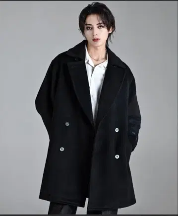 비버 멜톤 오버 P-코트 / 비버 멜톤 오버