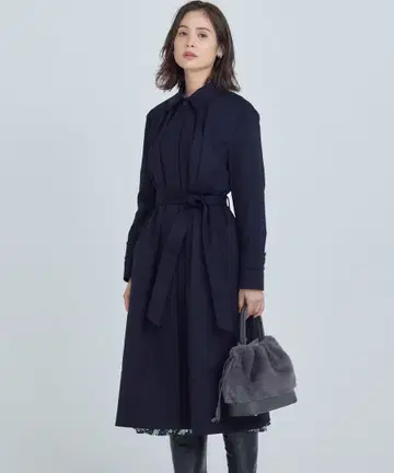 새상품급 쿠미쿄쿠 라이트 트렌치 스텐카라 코트 쿠미교쿠 2