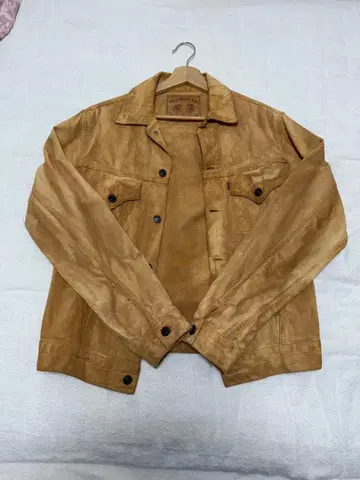 데님 자켓 베이지 스웨이드 자켓 FULL COUNT&CO