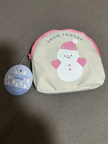 캔두 파우치 눈사람 SnowMan 핑크