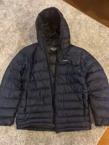 patagonia 다운 후디 남성용 M 네이비