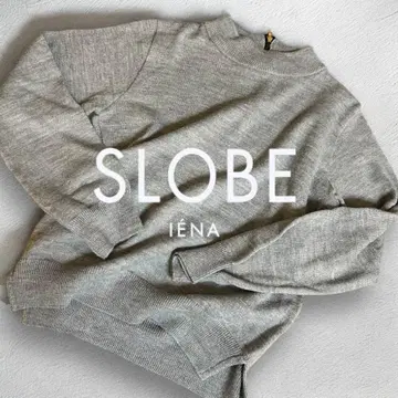 SLOBE IENA 그레이 긴팔 스웨터 니트 지퍼 백 겨울
