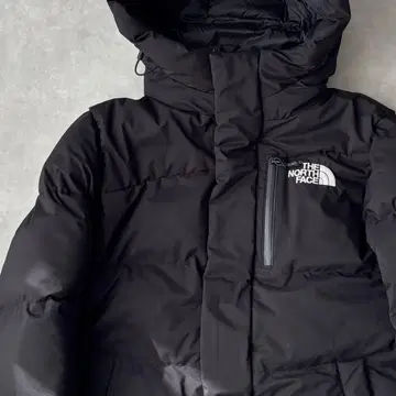 14873 THE NORTH FACE 자수 로고 다운 코트 블랙 컬러