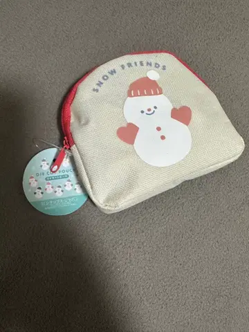 캔두 파우치 눈사람 SnowMan 빨간색