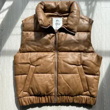 Abercrombie & Fitch 다운 베스트 인조 가죽