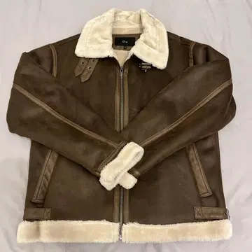 B-3 무스탕 보아 가죽 자켓 M 사이즈