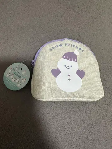 캔두 파우치 눈사람 SnowMan 보라색