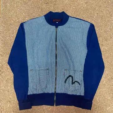 EVISU YAMANE 블루종 자켓 스트라이프