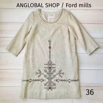 UNITED ARROWS 새상품급 포드밀스 울 혼방 원피스 36