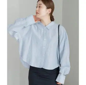 IENA 이에나 라미 라미셀 숏 셔츠 색스 블루