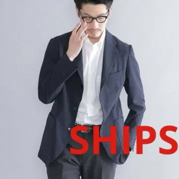SHIPS 네이비 스트레치 테일러드 자켓 사이즈 L