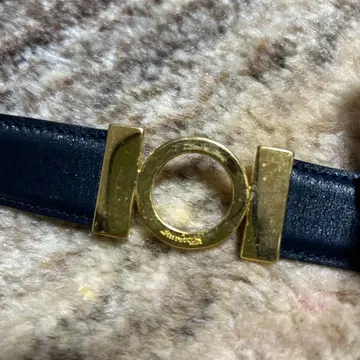 블랙 가죽 페라가모 벨트