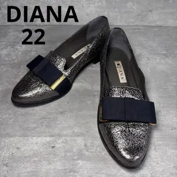 [ 새상품급 ] DIANA 다이애나 오페라 슈즈 리본 로퍼 22cm