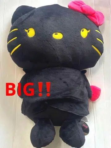 산리오 캐릭터 봉제 인형 빅 블랙 키티