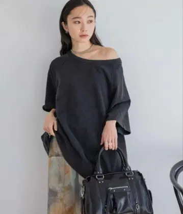JEANASIS 서스티너블 빈티지 미니 우라케 SS 블랙