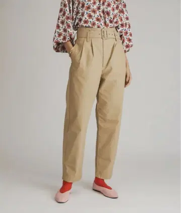 Levi's 24인치 베이지 하이웨스트 치노 팬츠 벨트 포함