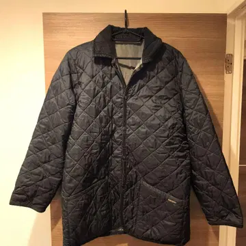 [ 새상품급 ] 블랙 퀼팅 자켓 LAVENHAM 리버서블 영국제