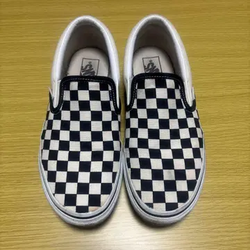 VANS 체크 무늬 슬립온