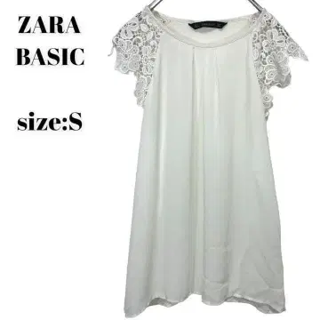 자라 베이직 ZARA BASIC 셔츠 상의 레이스 스타일리시 S