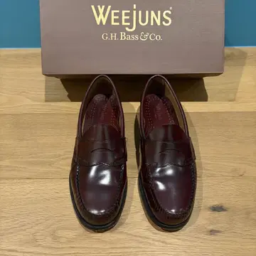 [ 새상품급 ] G.H.BASS Weejuns 코인 로퍼 버건디