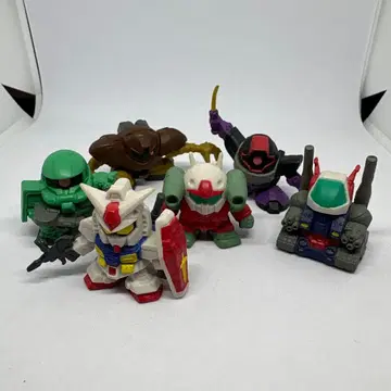SD 건담 피규어 6체 RX-78 건캐논 자쿠 돔 아가이