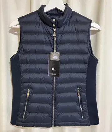 택 포함 새상품 ZARA 다운 베스트 네이비 S