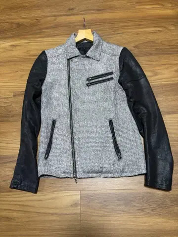 FUGA 라이더 자켓 가죽 소매 M 상당