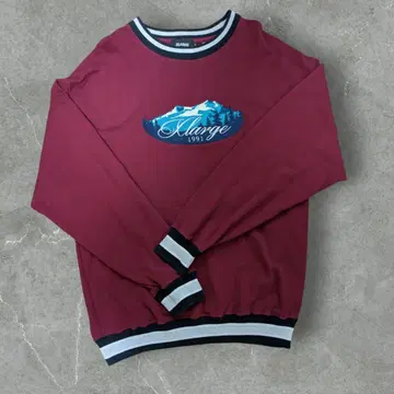 XLARGE 버건디 트레이닝복 맨투맨