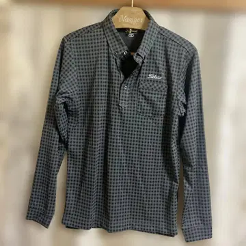 [새상품] Titleist 타이틀리스트 체크 스트레치 셔츠 골프웨어 M