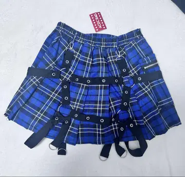 ACDC RAG 체크 무늬 스커트 파랑 가격표 포함