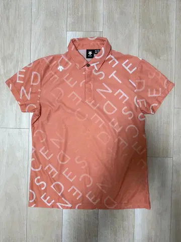 DESCENTE 남성용 반팔 셔츠 올 패턴 그라데이션 프린트 셔츠