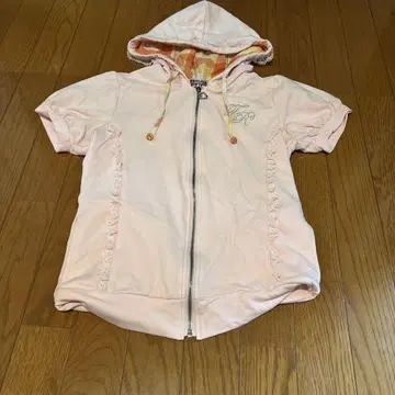 TRALALA 핑크 후드 부착 후드티