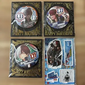 토도로키 쇼토 생일 캔뱃지 디오라마 피규어