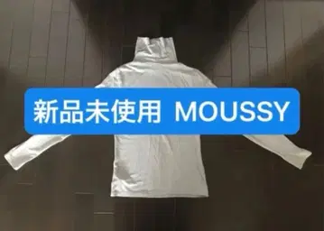 미사용 새상품 MOUSSY 터틀넥 긴팔 티셔츠 하이넥