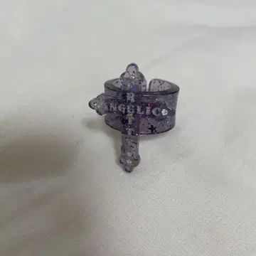 엔젤릭 프리티 크로스 반지 보라색