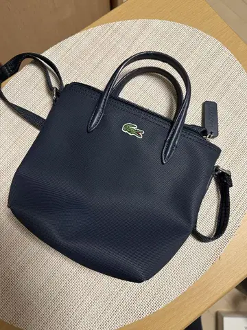 LACOSTE 네이비 미니 토트백