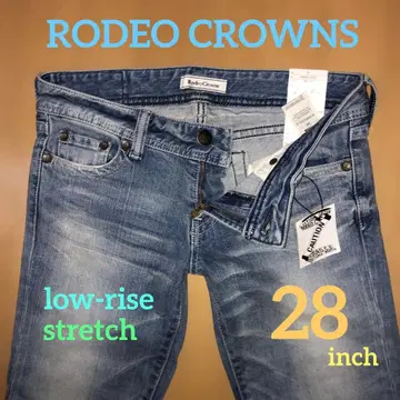 RODEO CROWNS 로우라이즈 슬림 스트레이트 데님 28inch