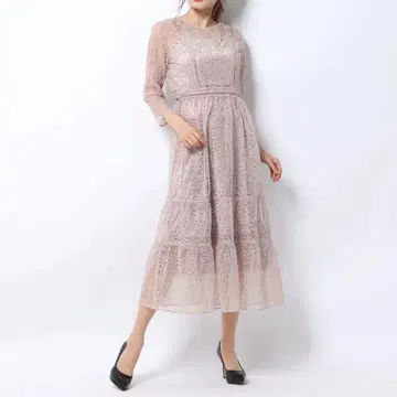 Lily Brown 튤 레이스 드레스